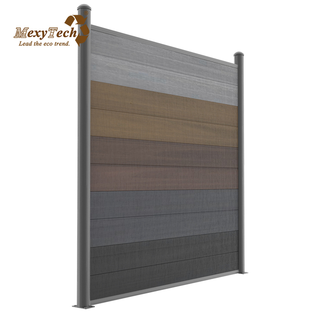 Paneles de valla compuesta negra