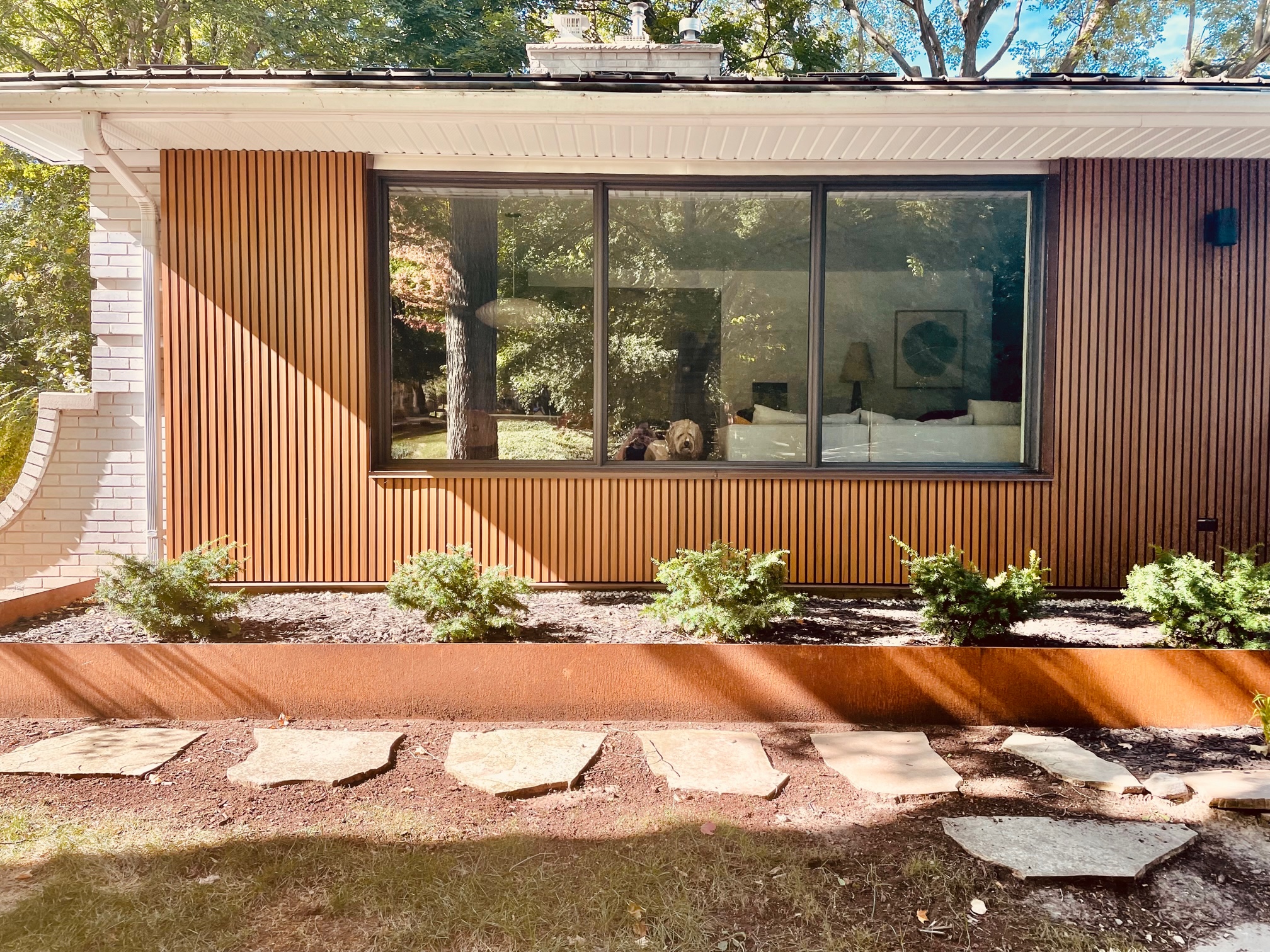 revestimiento de listones compuestos