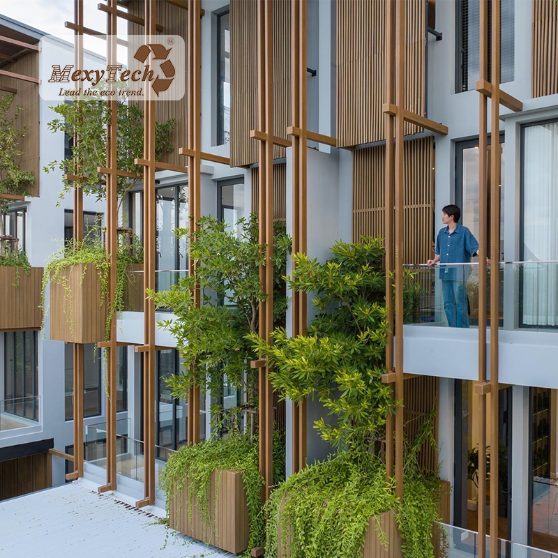 tubo de madera de aluminio