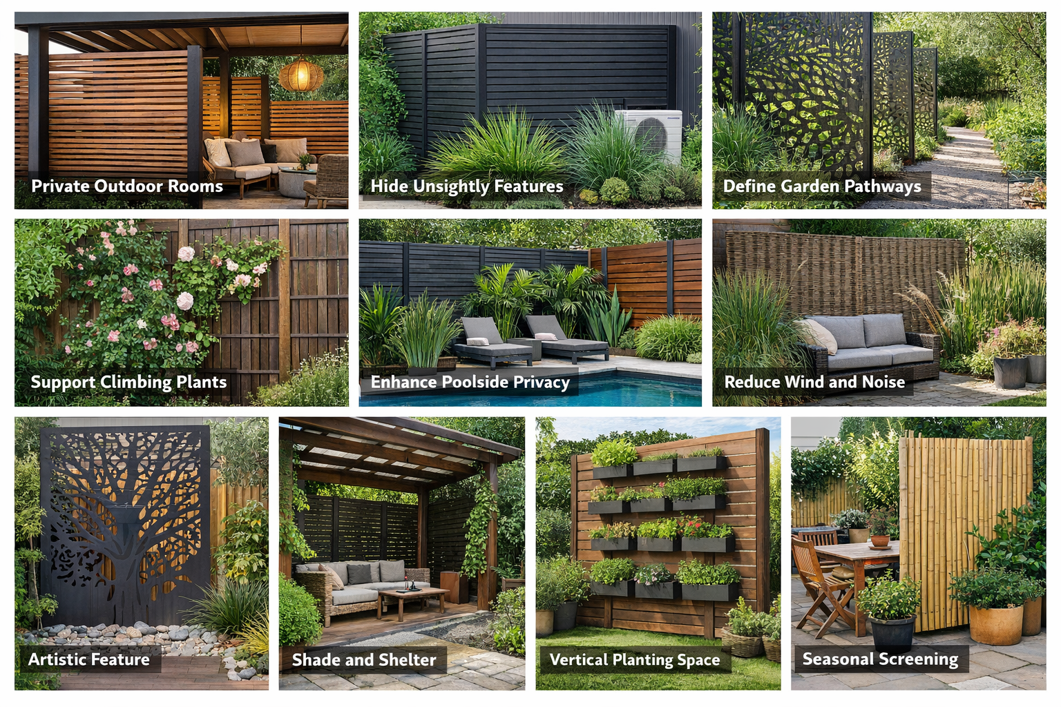 10 usos creativos de las mallas protectoras en su jardín