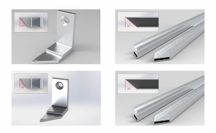 Corta la esquina de la esquina y el riel de acuerdo con el &aacute;ngulo de la intersecci&oacute;n.