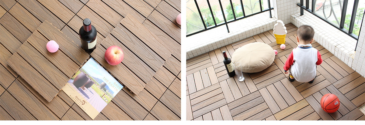 Baldosas de cubierta de WPC