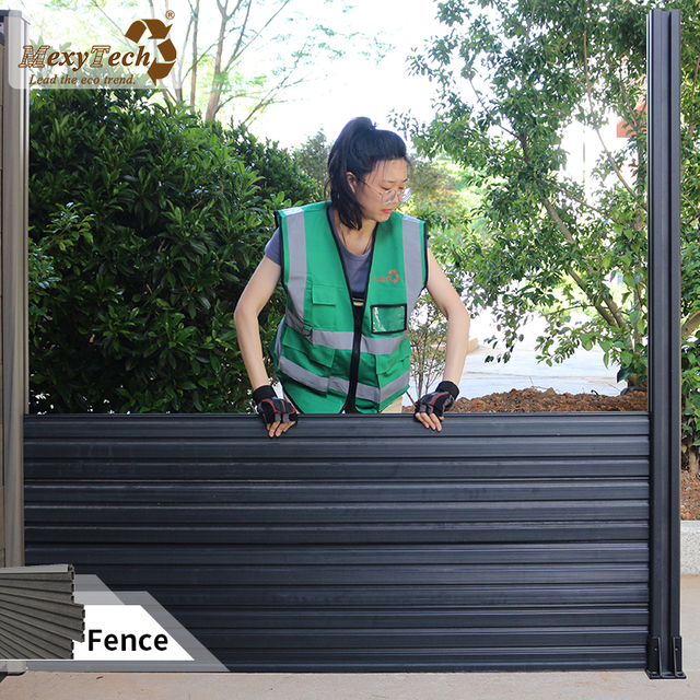 Suprotect Grey Dark Grey WPC Privacy Fence