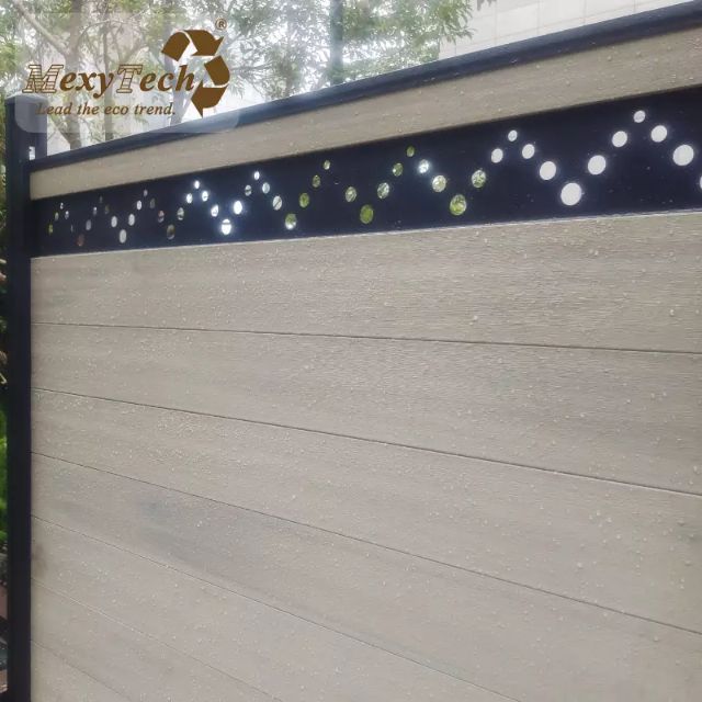 valla de privacidad decorativa de WPC