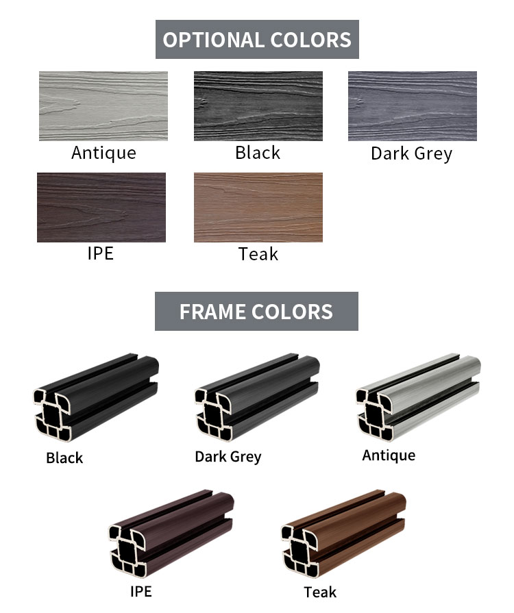 Suprotect Grey Dark Grey WPC Privacy Fence