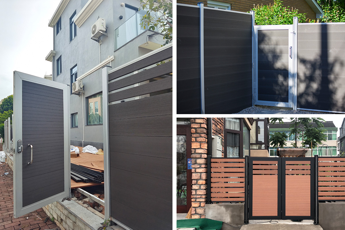 Puerta de la cerca de WPC