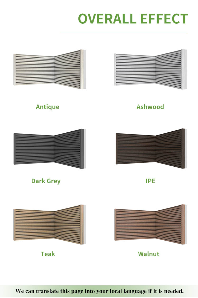 Panel de revestimiento de pared de Suprotect Slat