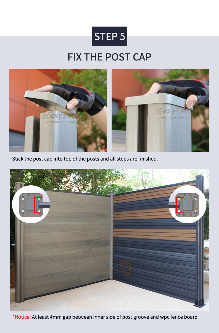 Instalaci&oacute;n de la cerca de WPC