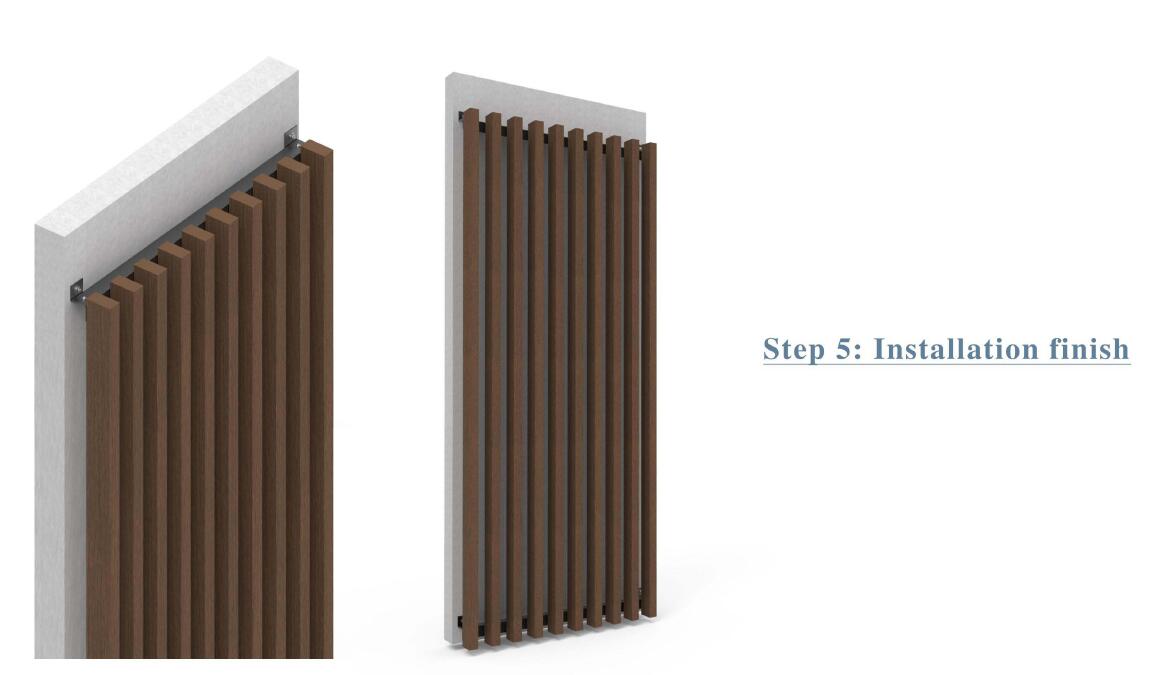 Instalaci&oacute;n de tubo de aluminio de madera compuesta