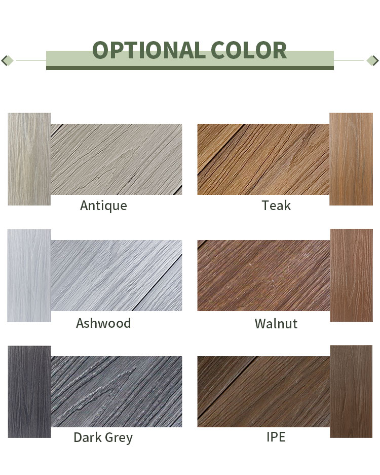 Cubierta compuesta de doble color