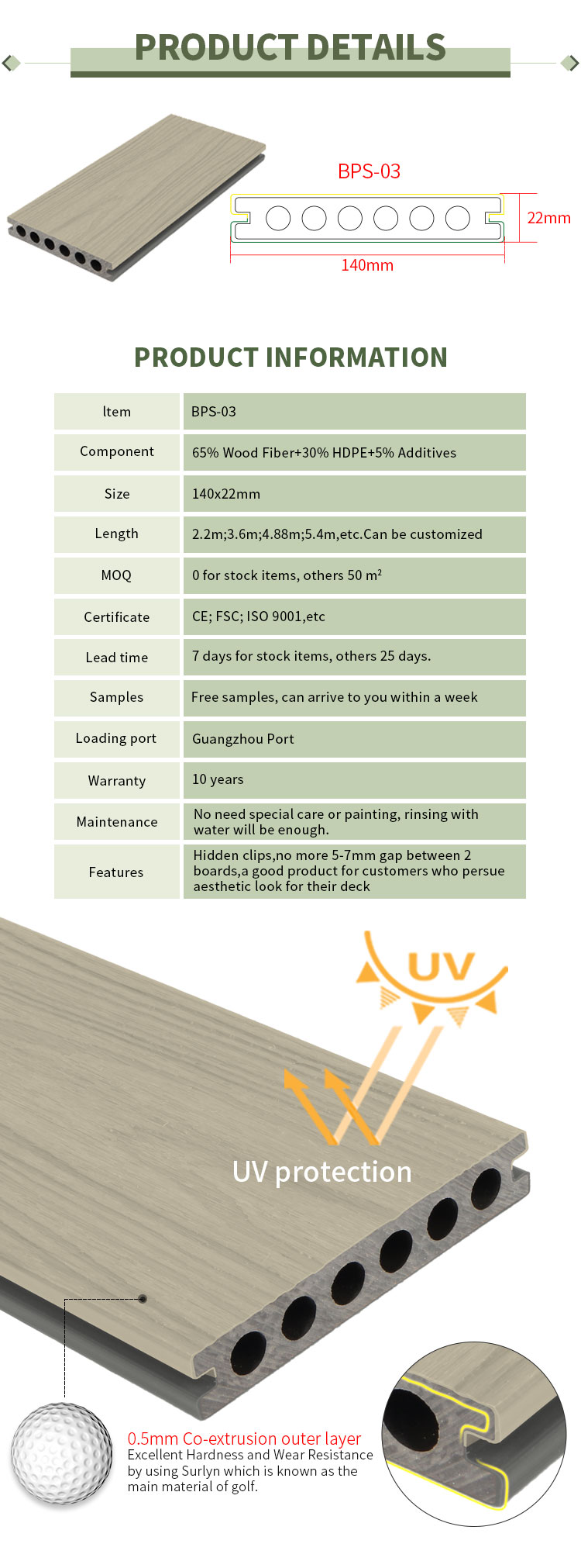 Cubierta compuesta de doble color