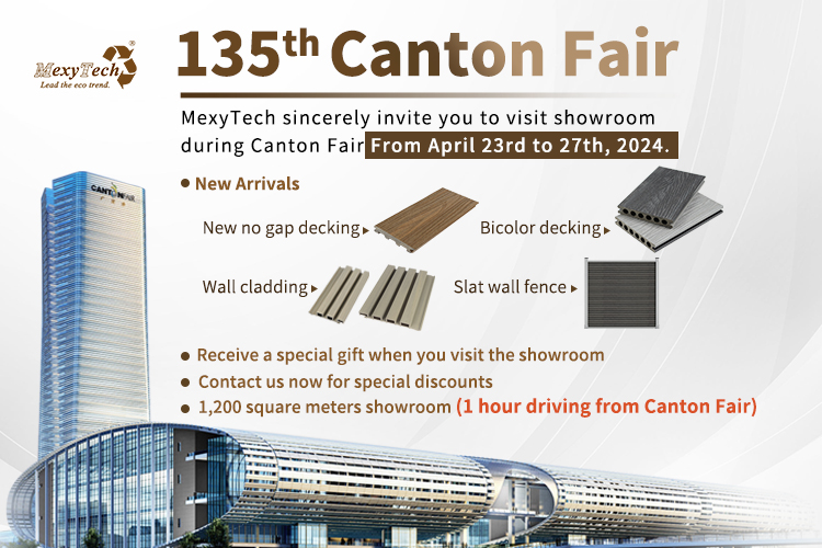  Únase a nosotros en la 135a Feria de Canton para descubrir Mexytech innovador fácil de instalar Dubing WPC sin costuras