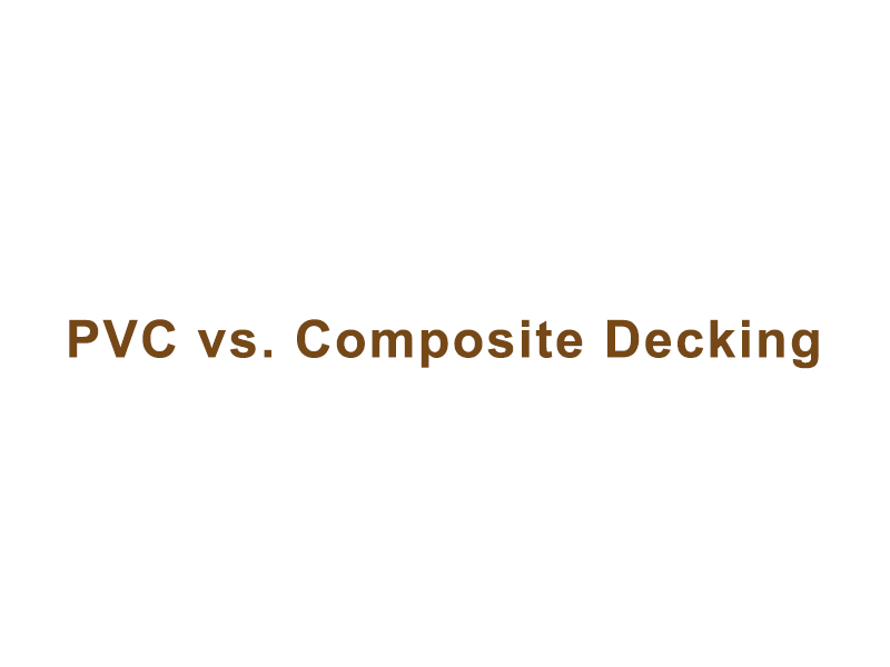 ¿Cuáles son los pros y los contras de PVC versus cubiertos compuestos?