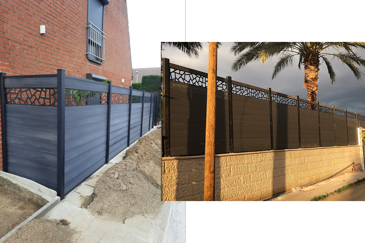 Valla de jard&iacute;n compuesto