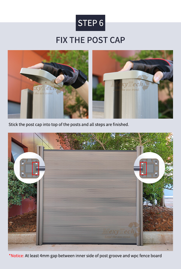 Suprotect Grey Dark Grey WPC Privacy Fence