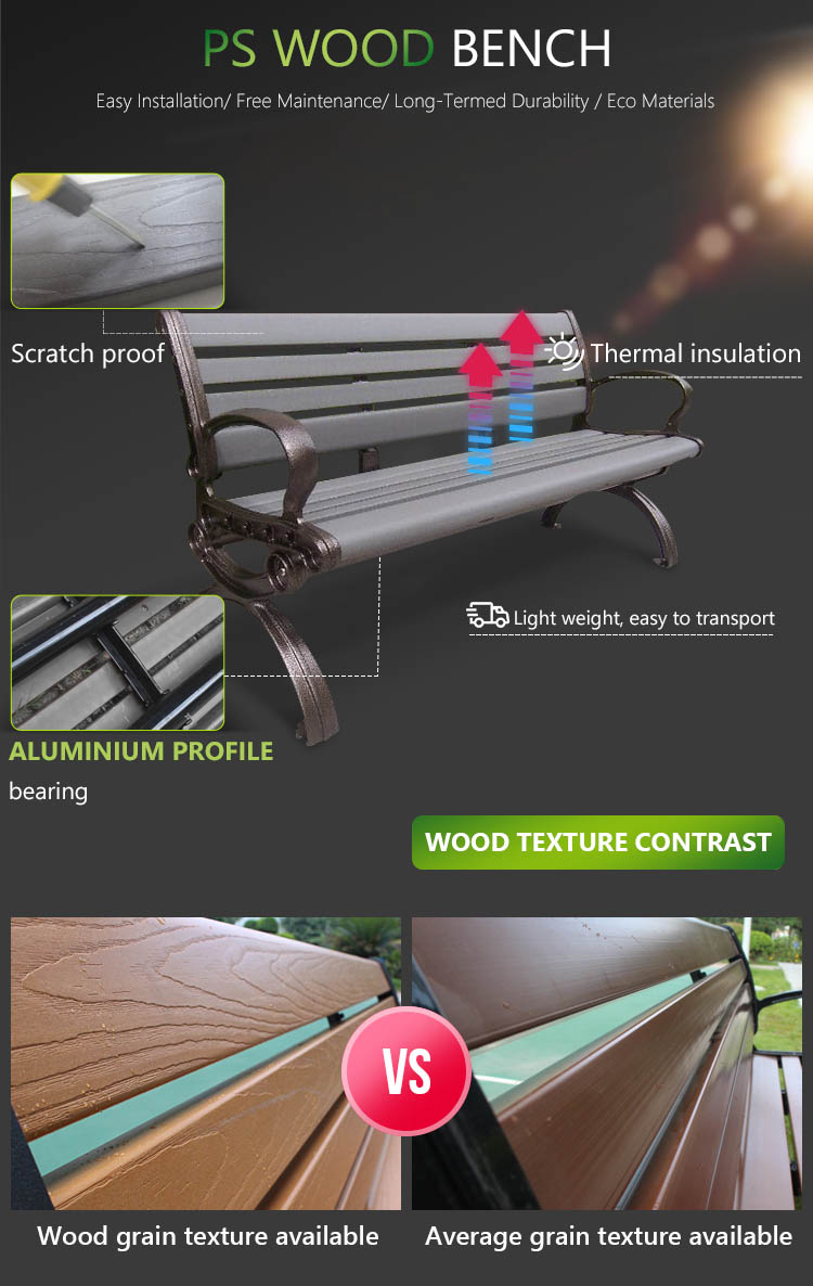 Banco de jard&iacute;n WPC 