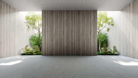 Revestimiento de pared de acacia ThermoCell